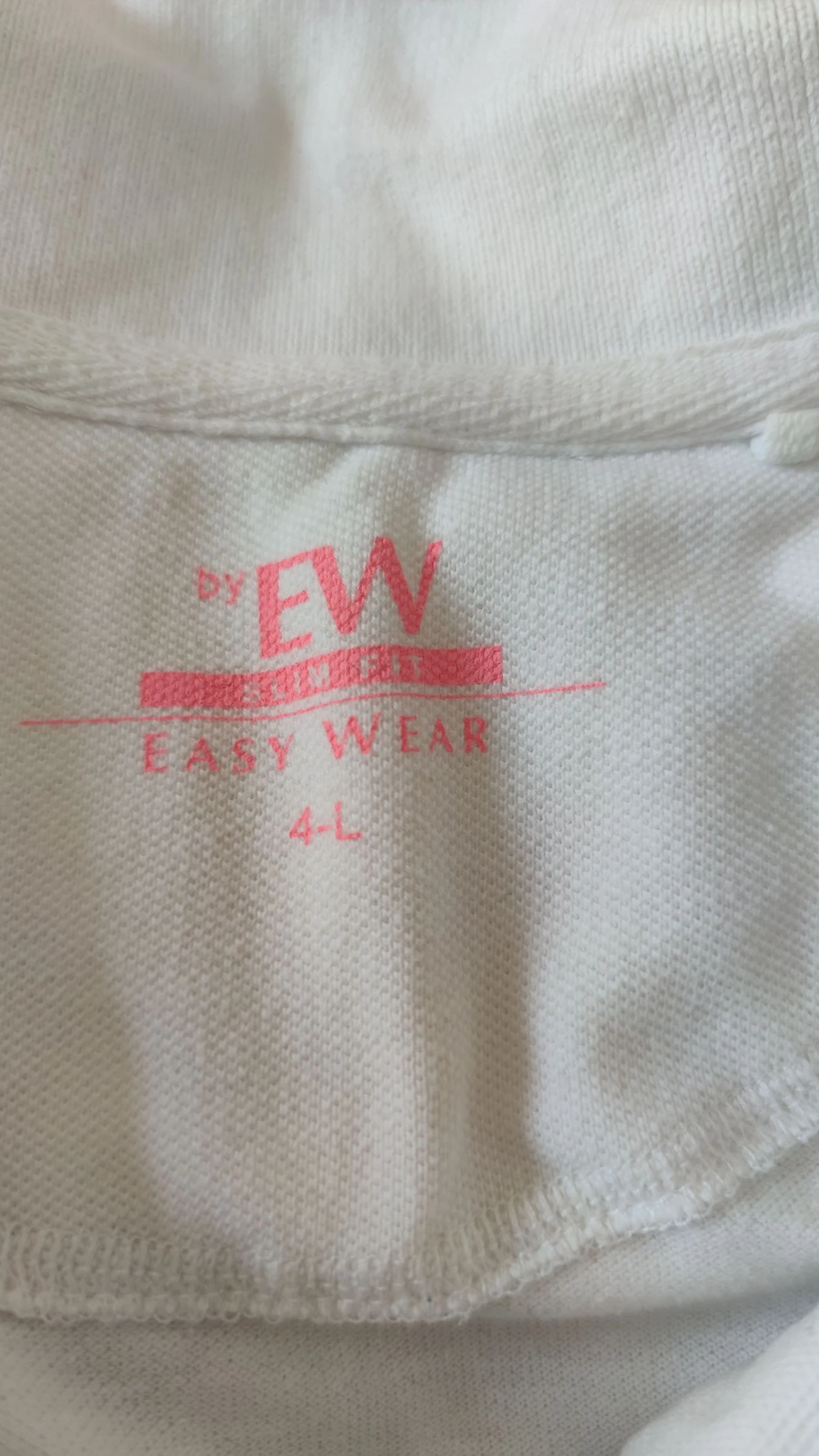 Witte herenpoloshirt Easy Wear Maat L / 42-44 – photo 13